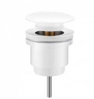 Донный клапан автомат с переливом, белый Frap F62-6  размер 1 1/4", 15-60 мм  (1/50шт.)