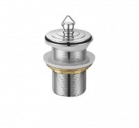 Донный клапан без перелива, хром Frap F64  размер 1 1/4", 10-60 мм  (1/50шт.)