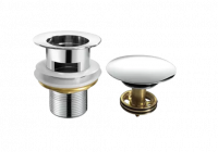 Донный клапан автомат без перелива, хром Frap F65-4  размер 1 1/4", 30-60 мм  (1/50шт.)
