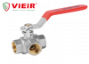 Кран шаровой трехходовой 1"  ViEiR (36/6шт)